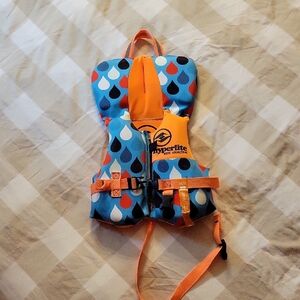 Hyperlite Infant Life Vest - Blue and Orange Up To 30 Lbs